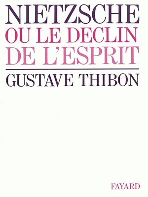 cover image of Nietzsche